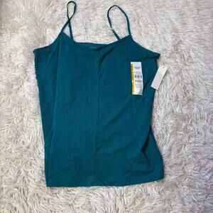 Time and Tru Adjustable strap tank top turquoise Large 12/14